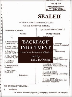 cover image of Backpage Indictment